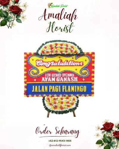 Bunga Papan Congratulation di Hargomulyo